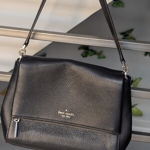 Kate Spade Textured Black Shoulder Bag